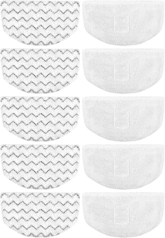 Extolife 10 Pack Steam Mop Replacement Pads for Bissell Powerfresh Steam Mop 1940 1806 1544 2075 2685A 2181 2814 Series, Model 19402 19404 19408 19409 1940A 1940F 1940Q 1940T 1940W B0006 B0017 2075A
