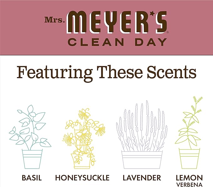 Mrs. Meyer's Clean Day Liquid Dish Soap, Rosemary, 16 Ounce Bottles, 3pk