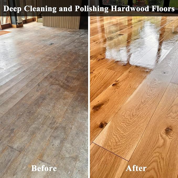 15" Floor Buffer Machine, Commercial Floor Scrubber Machine with Brushes and Pads, Heavy Duty Floor Cleaner and Polisher- Deep Clean and Polish Your Floors with Ease
