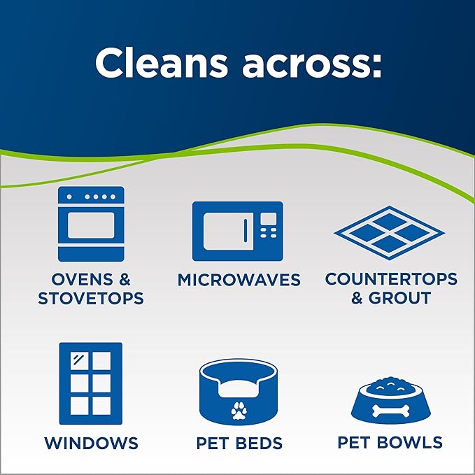 Bissell PowerFresh Lift-Off Pet Steam Mop, Steamer, Tile, Bathroom, Hard Wood Floor Cleaner, 1544A, Orange