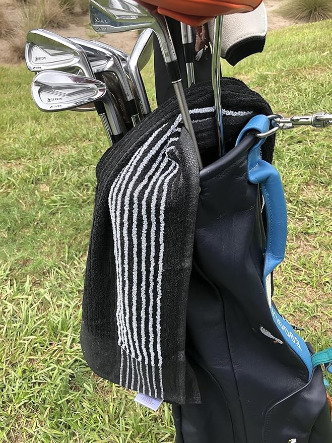 Caddy Golf Towel - Extra-Large 22” X 44” Caddie Towel Used by Tour Professionals, Premium Soft Cotton, Superior Absorption Caddy Towel | 5 Stylish Colors