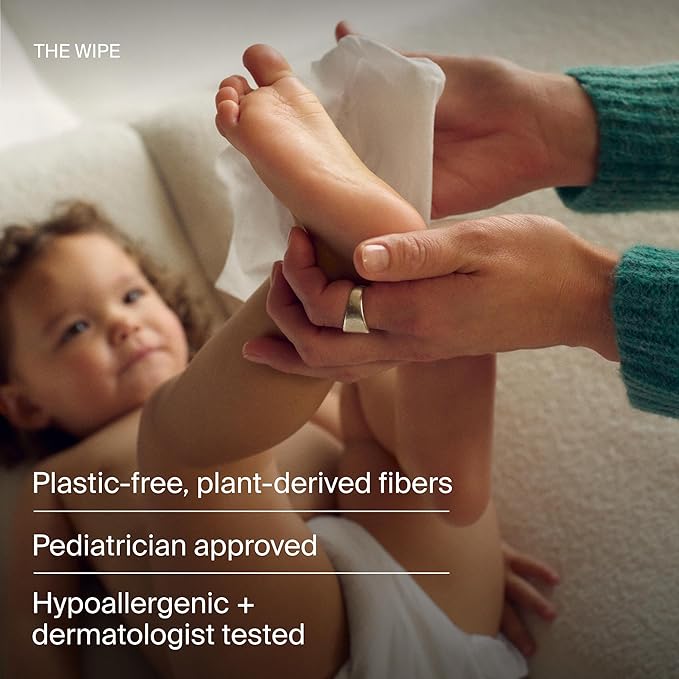 Coterie Baby Wipes & Flushable Toddler Wipes Set | 4 Packs Baby Wipes (224ct) + 4 Packs Flushable Toddler Wipes (224ct) | Hypoallergenic, Safe for Sensitive Skin, 99% Water, Plant-Based, Eczema Safe