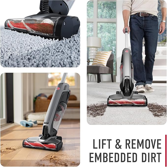 Hoover ONEPWR Evolve Pet Cordless Vacuum Cleaner, Black, Lightweight Stick Vac, Small Upright Vacuum Cleaner, Ideal for Pet Hair, Large Dirt Cup Capacity, Cordless Convenience
