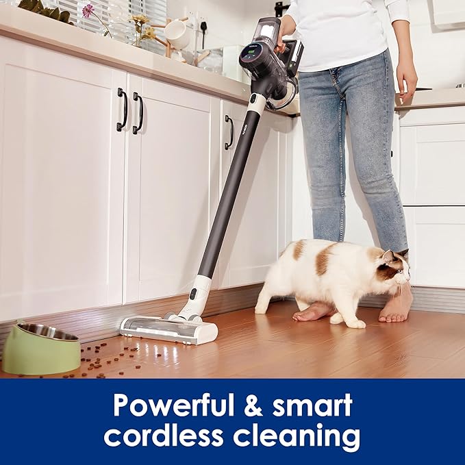 Tineco Cordless Vacuum Cleaner, Smart Stick Handheld Cleaner Strong Suction & Lightweight, Cordless Handheld Vacuum Deep Clean Hair, Hard Floor, Carpet, Car