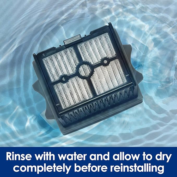 Tineco Replacement 2 Dry Filter & 2 Brush Roller for S9 Artist Pro, S9 Artist/ S7 Stretch/S6 Stretch Steam Series, S7 Artist, S7 Stretch Ultra, i5/i6 Stretch, Stretch S6, Switch i5/S6 Stretch Breeze
