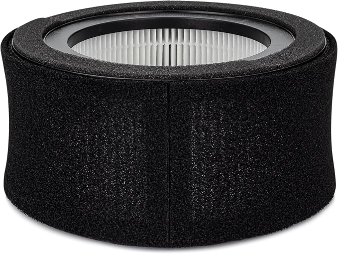 Crane Genuine Air Purifier Replacement Filter For Model EE-5067,HS-1944 HEPA Air Filter Replacement,3-Stage Filtration For Better Indoor-Air Quality,(Pack of 12)