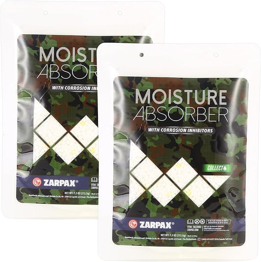 Moisture Absorbers For Gun Safe 7.5 oz/212g - Gun Safe Dehumidifier Prevents Corrosion - Protects Gun & Gear - Desiccant Dehumidifier Removes Excess Moisture - Set of 2