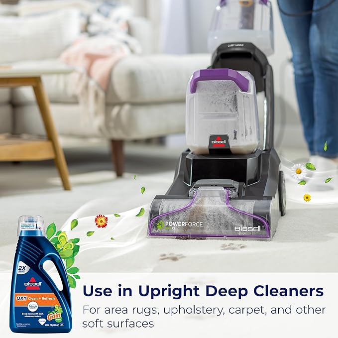 Bissell OXY Clean + Refresh with Febreze Original Gain Scent Formula for Upright Deep Cleaners, 1462W