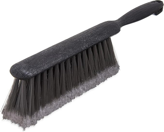 SPARTA Flo-Pac Counter Brush, Bench Brush, Dustpan Brush with Flagged Bristles for Counters, Floors, And Fireplace, 8 Inches, Gray, (Pack of 12)