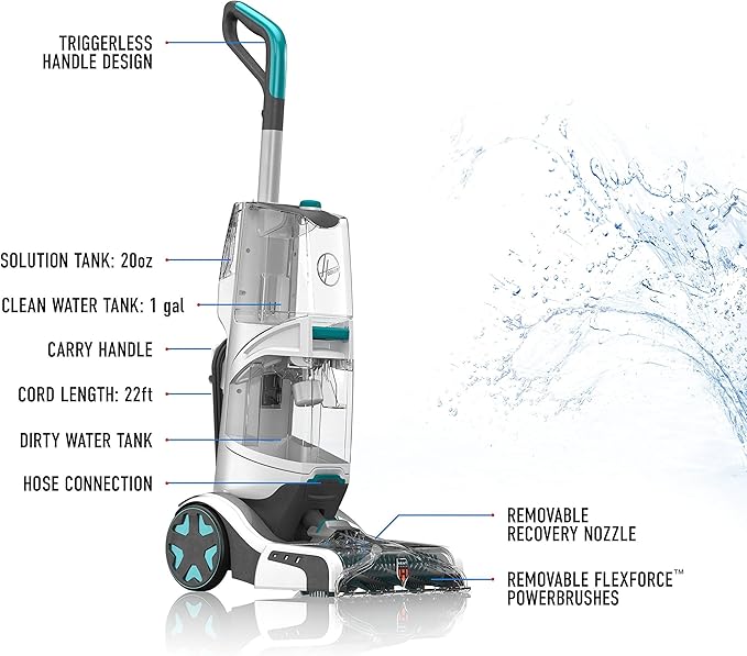 Hoover SmartWash Automatic Carpet Cleaner, FH52000 (Renewed)