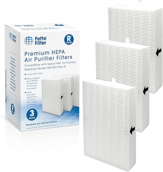 Fette Filter - 3 Pack Premium True HEPA H13 Filter R Compatible with Honeywell HPA Series Air Purifier