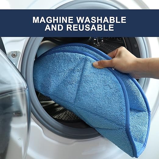 3PK 19inch Comerical Grade Microfiber Carpet Bonnet Pads， Durable and Absorbent Buffing Pad Cleaning Scrubber Brush Carpet Bonnets Pads Mounts to Any Traditional Pad Driver