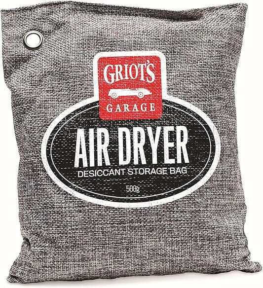 Griot's Garage Air Dryer Desiccant Storage Bag, Silica Gel Dehumidifier and Moisture Absorber for Cars, Closets, Garages, or Cabinets, Reusable 500g