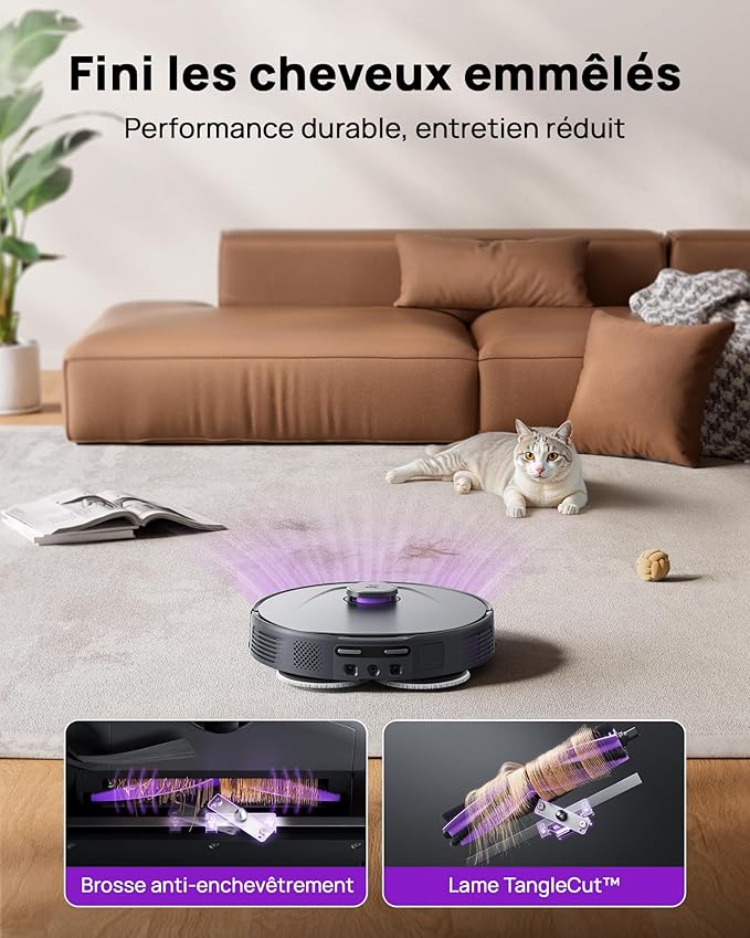 3i P10 Ultra Robot Vacuum and Mop Combo, Extendable Mop for Edges & Corners, 18000 Pa Suction Deep Cleaning, Auto Hot Mop Washing & Drying, Self-Emptying, Self-Refilling, AI Obstacle Avoidance