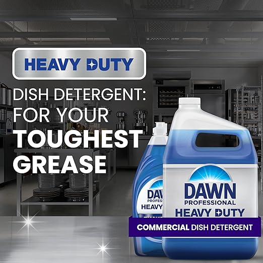 Dawn Professional Heavy Duty Manual Pot and Pan Dish Soap Detergent, 1 Gallon (Case of 4)