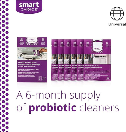 Smart Choice 10SCPROL02 Washer Washing Machine Cleaner, Carton of 6 Packets
