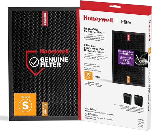 Honeywell Air Purifier Filter for Smoke Odor – Filter S for HPA3000 PowerPlus and HPA5000 Insight Series, HRFSS1