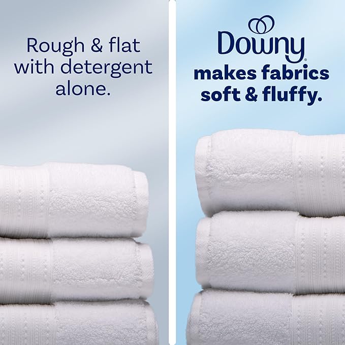Downy Soft, 2 in 1 Soft and Fresh Liquid Fabric Softener, April Fresh, 140 fl oz, 190 Loads, Fabric Conditioner Liquid provides softness and freshness for fabrics