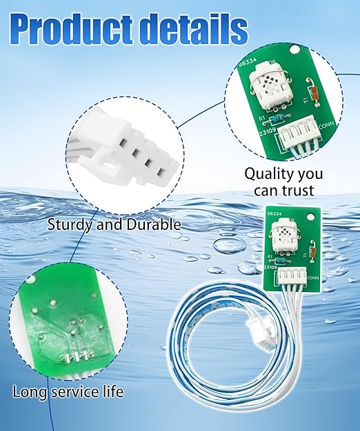 Upgrade Humidity Sensor Fits for Whirlpool Dehumidifier 70 Pint WDH70EAPW Dehumidifier Repair Error Code E1 E3