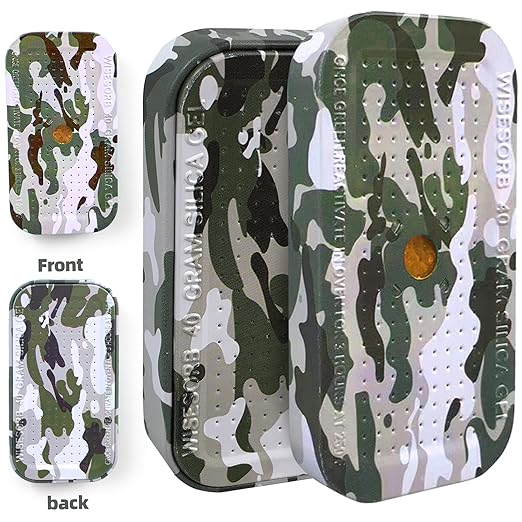 40 Gram Gun Safe Dehumidifier Camouflage, Rechargeable Desiccant Canister Dehumidifier Bags, Reusable Silica Gel Packets Moisture Absorbers for Car, Bathroom, Basement [2 Pack]