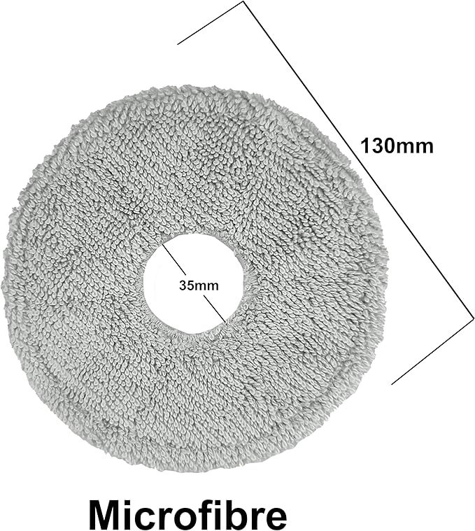 12 Pack Mop Pads for Dreame L40 Ultra/X40 Ultra/X50 Ultra/L50 Ultra/L10S Ultra/ L10s Pro Ultra Heat/L10S Ultra Gen2/L40S Ultra/X30 Ultra/L10 Ultra Robot Vacuum Parts Materials:Microfiber and Chenille
