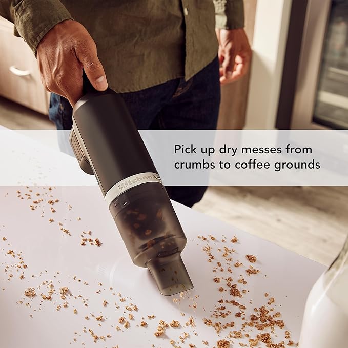 KitchenAid Go™ Cordless Kitchen Vacuum - Battery Sold Separately, KKVR100, Black Matte