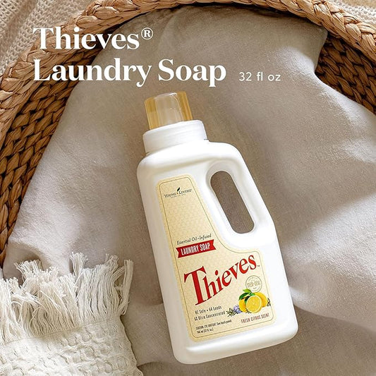 Young Living Thieves Ultra Concentrated Laundry Soap - Potent and Plant Based - 32 fl oz