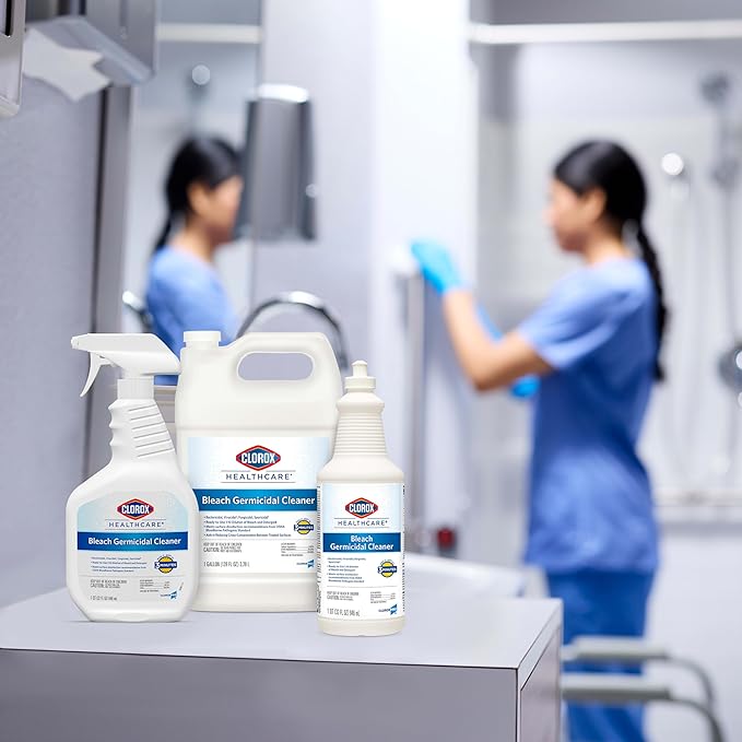 CLOROX Healthcare Bleach Germicidal Cleaner Refill, 128 Fluid Ounces (Package May Vary)