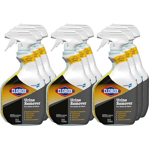CloroxPro Urine Remover for Stains and Odors Spray, 32 Ounces (Package May Vary)