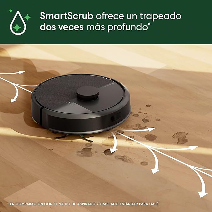 iRobot Roomba 104 Vac Robot Vacuum - Intense Power-Lifting Suction, Smart & Fast Home Mapping, Ideal for Pet Hair, LiDAR Navigation, Multi-Surface Cleaning, Cleans in Neat Rows, Self-Charging