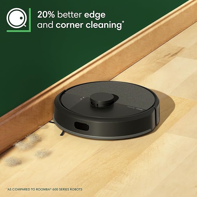 iRobot Roomba 105 Vac Robot Vacuum with AutoEmpty Dock - Self-Empties for 75 Days, Easy to use, Intense Power-Lifting Suction, LiDAR Navigation, Multi-Surface Cleaning, Cleans in Neat Rows