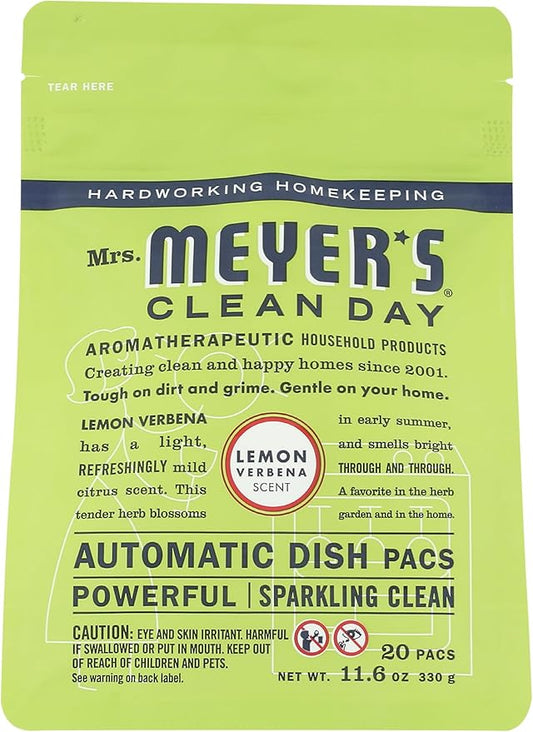 MRS. MEYER'S CLEAN DAY, Dishwasher Lemon Verbena, 11.6 Ounce