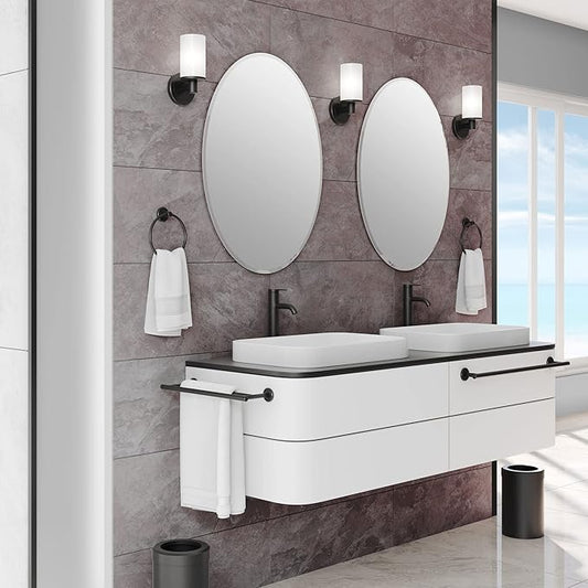 Gatco 4240MX Latitude II 24" Towel Bar, Matte Black