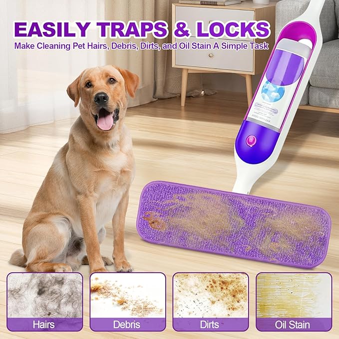 Orighty Reusable Mop Pads for Swiffer PowerMop, 20 Pack Power Mop Pads Refills for 13 ''-15 '' Spray Mop, Microfiber Mop Pads Refills for Multi-Surface Floor, Machine Washable