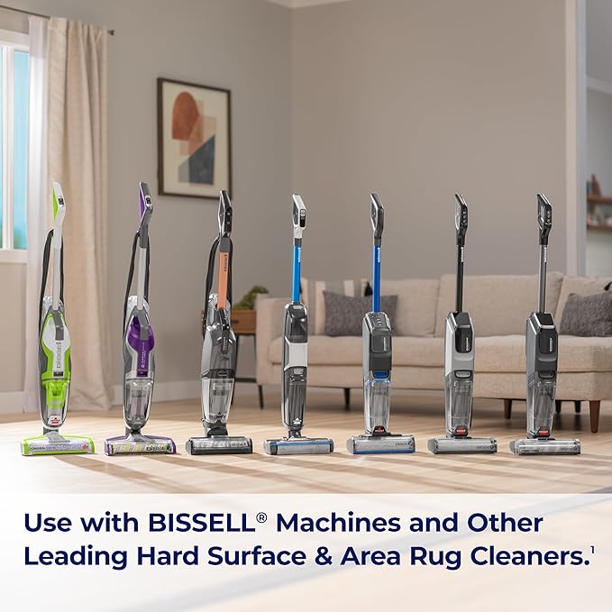Bissell Multi-Surface Solution, for use in CrossWave and Other Leading Hard Surface and Area Rug Cleaners, 80oz, Dissolves Dirt, Grime, and Tough Sticky Messes