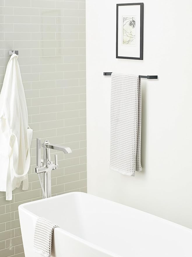 Amerock BH36080PN | Polished Nickel Single Robe Hook | 7/8 in. (22 mm) Length Towel Holder | Monument | Towel Hook for Bathroom | Bathroom Hardware | Bath Accessories
