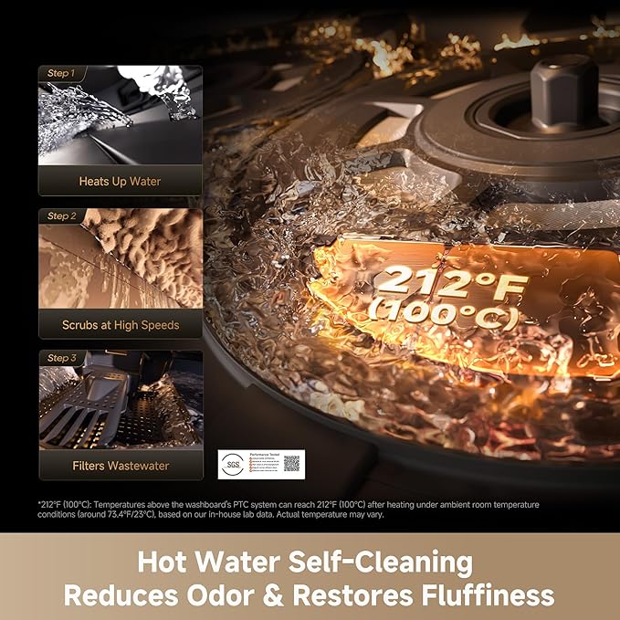 DREAME X60 Max Ultra Complete Robot Vacuum and Mop, Ultra-Thin Design, 35,000Pa Suction, Self Emptying&Refilling, Mop Self-Cleaning, 280+ Obstacle Avoidance, White