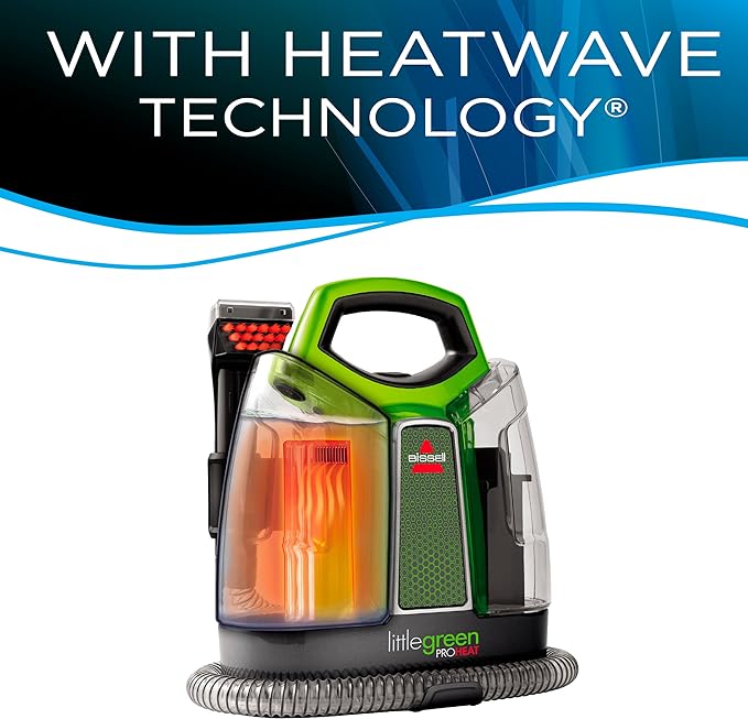 Bissell Little Green Original ProHeat Machine - Portable Carpet & Upholstery Steam Cleaner
