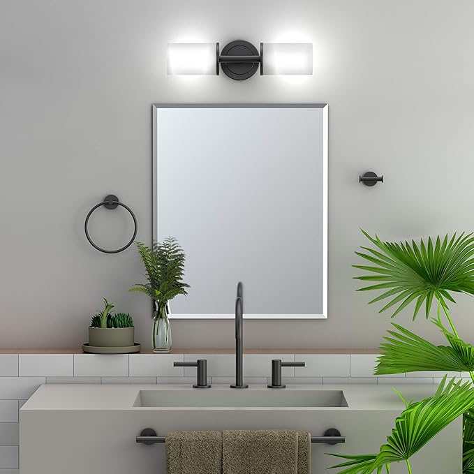 Gatco 4243BMX Latitude II Standard Toilet Paper Holder, Matte Black