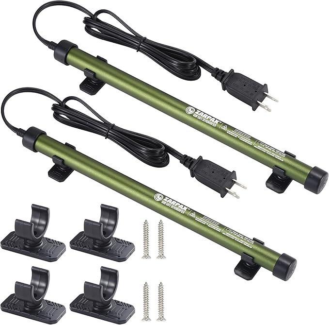 2 Pack Gun Safe Dehumidifier Rod | Dehumidifier Rod For Enclosed Spaces, Gun Safe & Vault, Cabinets | Protect Valuables & Stop Humidity, & Moisture | Foldable, 4 Mounting Brackets | 12''/30cm