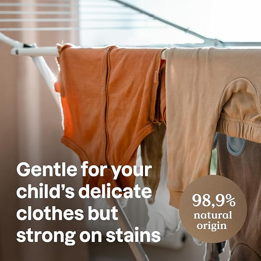 ATTITUDE Baby Laundry Detergent Liquid, EWG Verified, Safe for Baby Clothes, Infant, Newborn, Vegan, Naturally Derived Washing Soap, HE Compatible,