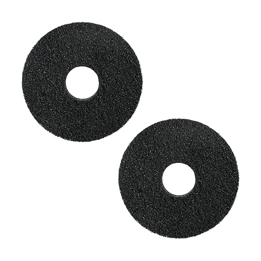 12In Floor Scrubber Pads 437.071 437071 for Oreck ORB550MC Orbiter Floor Machine Black（2pcs）