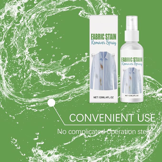 Stain Remover For Clothes, Scented Cleaner Spray, 120ml, Fabric Cleaner, Clothing Spray, Fast Acting Cleaning Formula, For Wine, Coffee, Juice, Dirt, Everyday Laundry Use