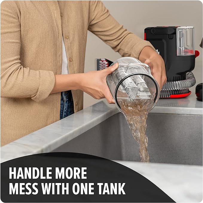 Dirt Devil Portable Spot Cleaner Machine for Carpet and Upholstery, Powerful Suction Spot Cleaning Machine with Versatile Tools, Pair with Dirt Devil Portable Spot Cleaner Solution