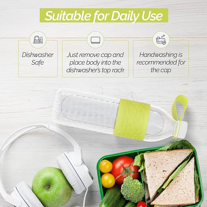 Copco Hydra 20 oz Tritan Water Bottle with Spill Resistant Lid & Non-Slip Sleeve - BPA-Free, Dishwasher Safe, Fits in Cup Holders, Great for Gym, Travel, Office - Durable & Lightweight (Green)