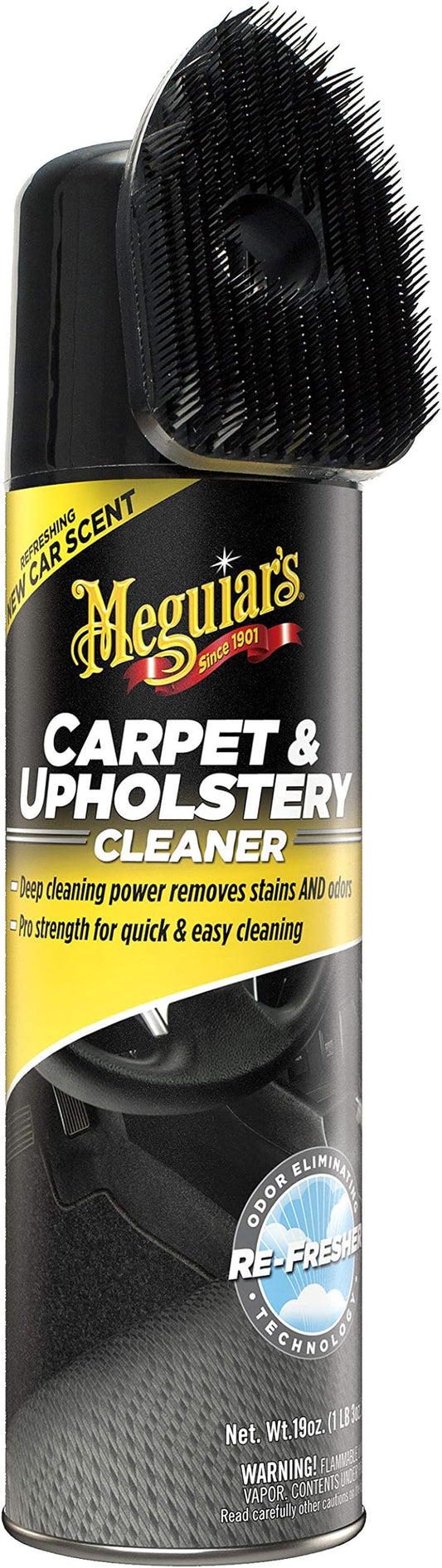 Meguiar's Carpet & Upholstery Cleaner – Deep Cleaning Power Removes Stains and Odors – G9719, 19 oz