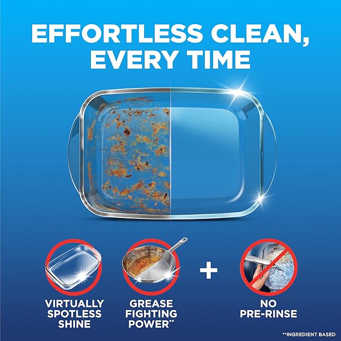 Finish Power Dishwasher Pods, No Pre-Rinse Dishwasher Detergent Soap For Deep Clean & Shine with Degreasing Power, 78 Count