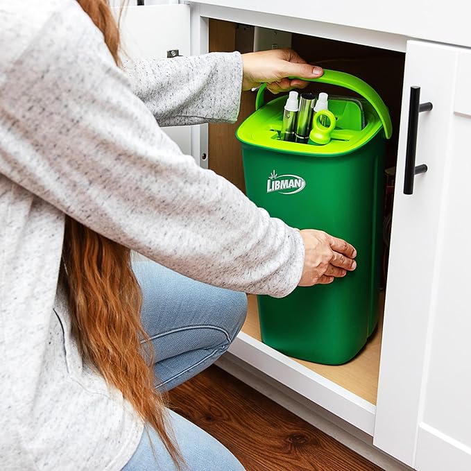 Libman Rinse 'n Wring Mop and Bucket System | Microfiber Floor Mop | Hardwood Floor Cleaner | Wet & Dry Mop | Clean & Dirty Water Chambers | Power Blades | 1 Total Microfiber Pad