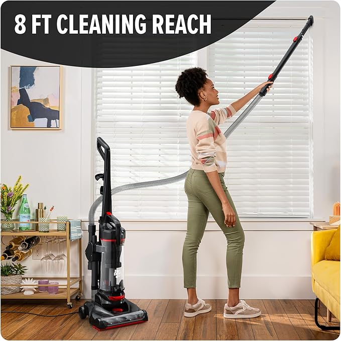 Dirt Devil Multi-Surface Total Pet+ Upright Bagless Vacuum Cleaner for Carpet and Hard Floor, with Pet Tool Kit, Powerful, Lightweight, Corded Vacuum Cleaners for Home Use