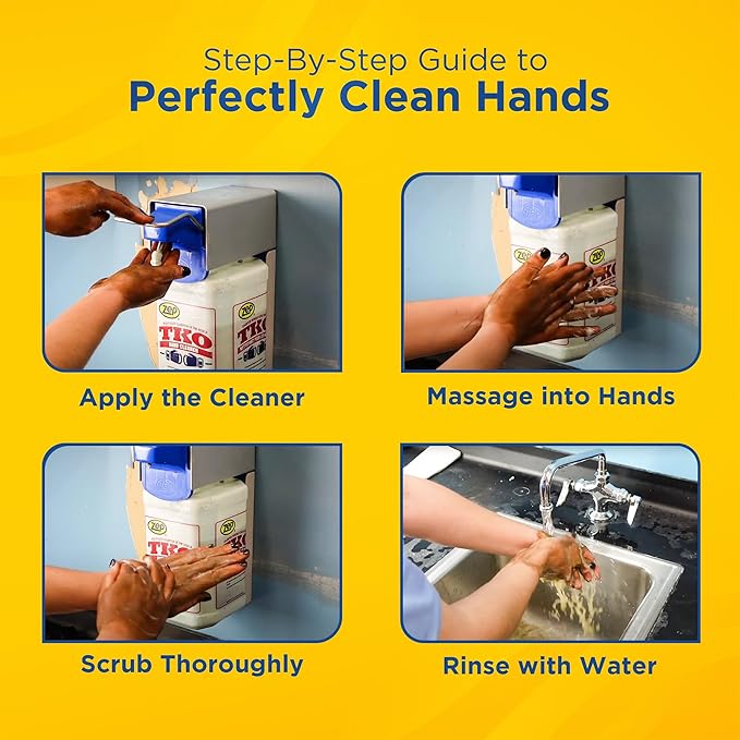 Zep TKO Heavy-Duty Industrial Hand Cleaner - 1 Gallon (Case of 2) - ECR548242 - Industrial-Strength, Perfect For Tackling The Toughest Dirt and Grease